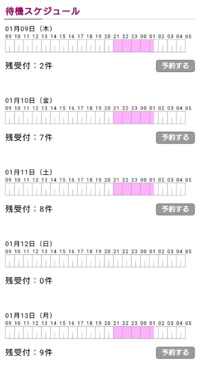 予約したい先生のページへアクセス