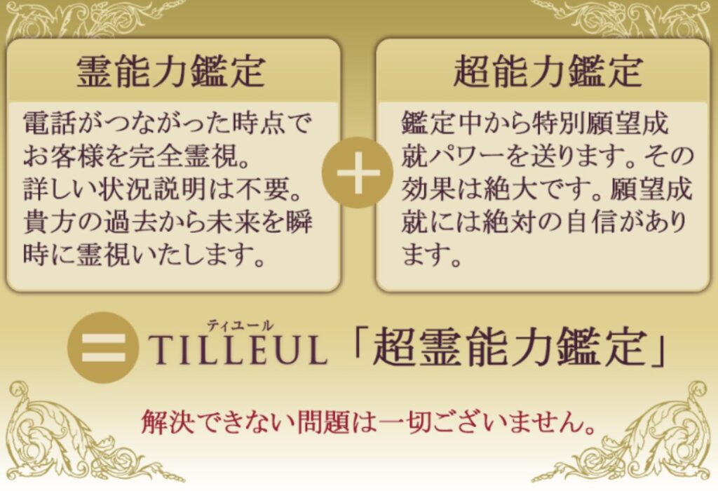 電話占いティユールの超霊能力鑑定
